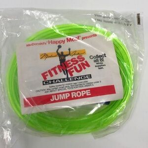 Vintage McDonald's MICHAEL JORDAN Fitness Fun Challenge Jump Rope Sealed Toy